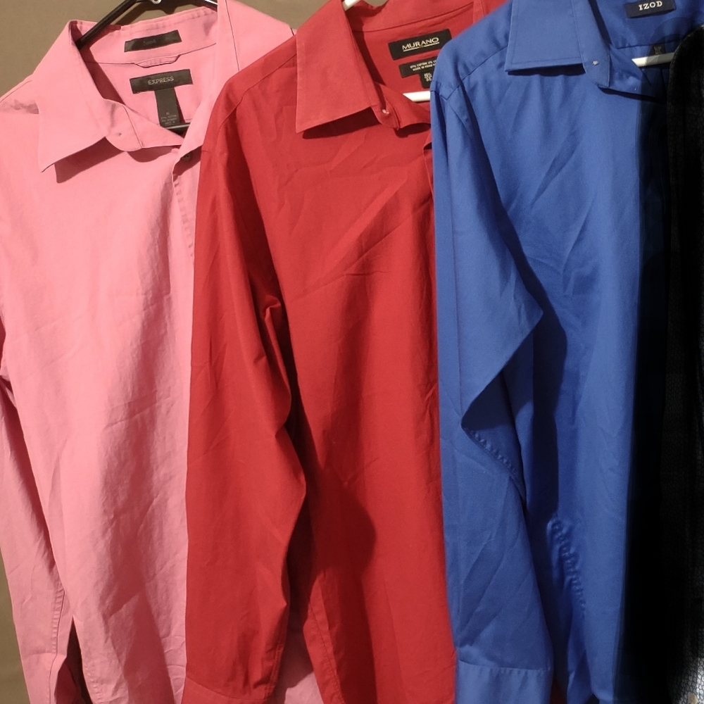Lot of Three Designer Dress/Casual Men's Shirts